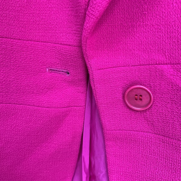 Hot Pink 🌸Barbicore Barbie Pink Blazer Spring Wool Max Mara Armani Look Jacket - Picture 13 of 16